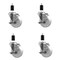 Service Caster 4'' Nylon Swivel 1-3/8'' Expanding Stem Caster Set with Brake, 4PK SCC-EX20S414-NYS-TLB-138-4 - alternate 1